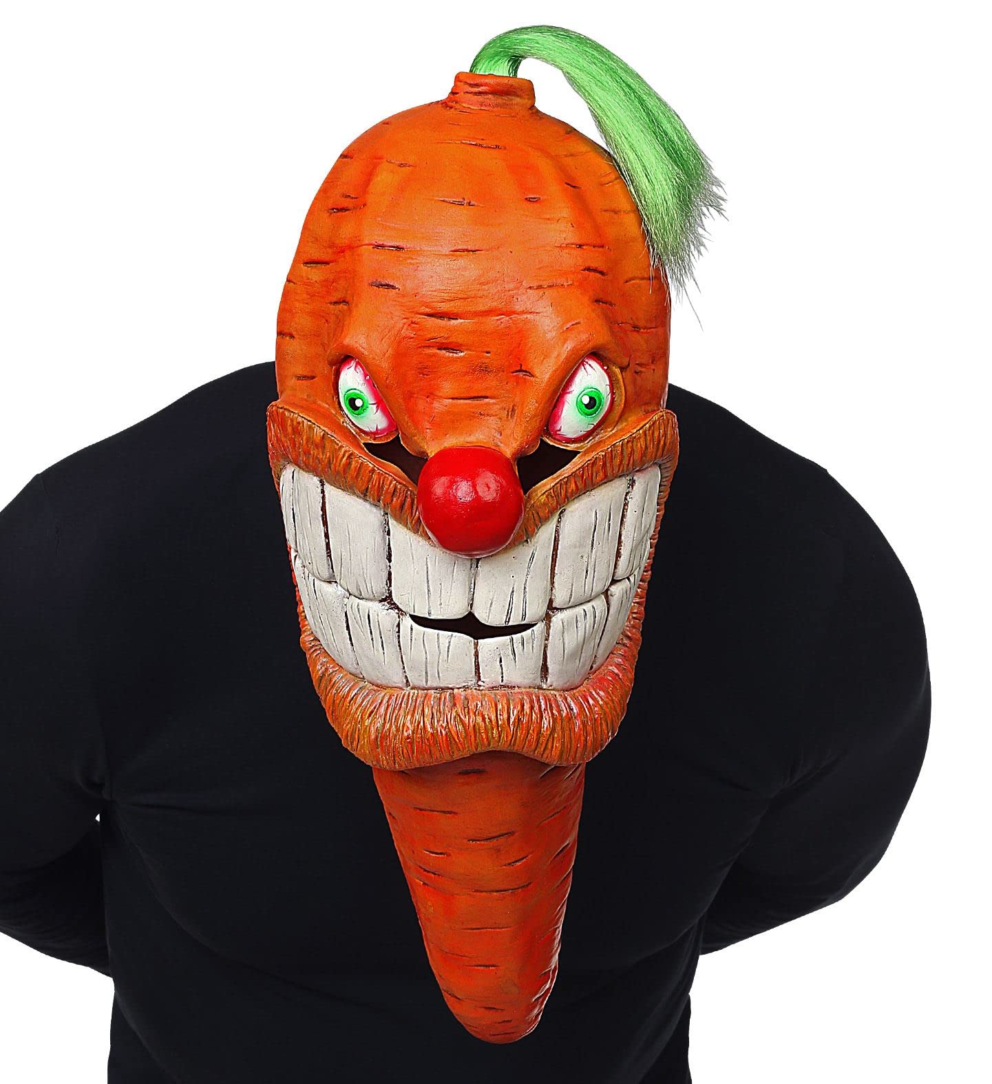 Widmann Srl Carrot Latex Mask for Adults, Multicoloured, WDM03321