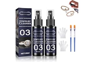 YOUSHEME Jewelry Cleaner 03 for All Jewelry,Jewelry Cleaner Spray,Magic Incredible Jewelry Cleaner 03,Anti Tarnish Jewelry Cleaner,Watch Rust Anti-Tarnish Spray,Quick Jewelry Cleaning Spray(2PCS)