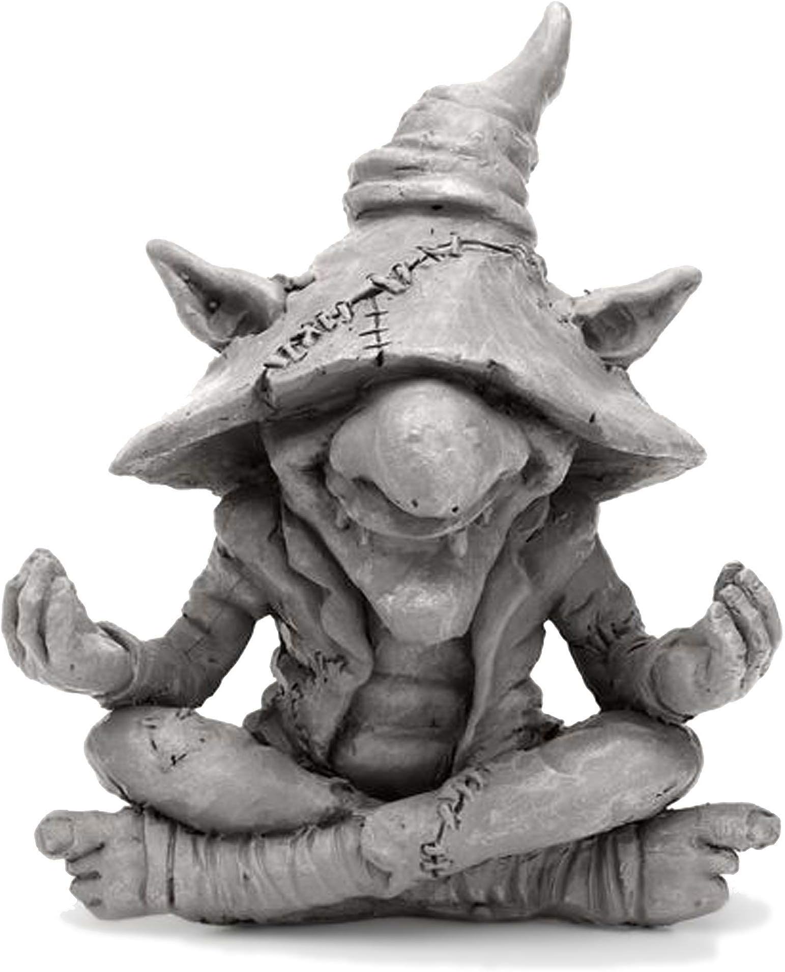 Miniature Fairy Garden Meditating Troll Statue