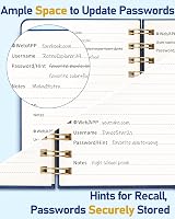 WEMATE Spiral Password Book with Alphabetical Tabs Navy Blue 12x15cm view 9