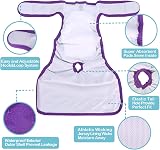 Avont 3 Pack Reusable Dog Diapers Medium Purple Blue Pink Washable view 7