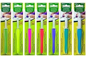 Clover Amour Crochet Hooks - Set of 7 - For Working with Thick Yarns
