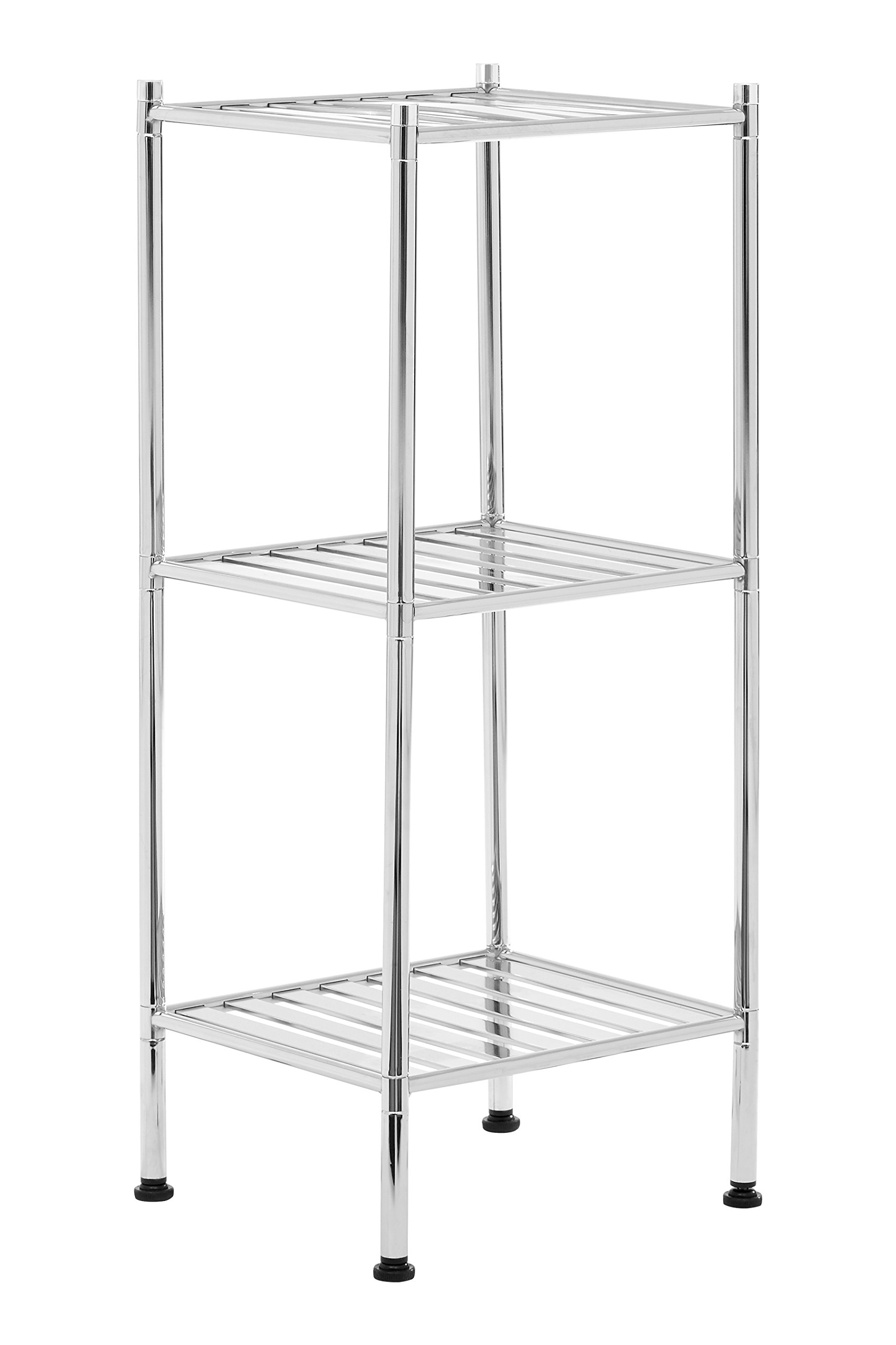 Premier Housewares 3 Tier Shelf Unit, Silver