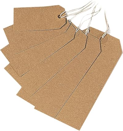Q-Connect Strung Tag 70x35mm Buff Pack of 1000 KF01596