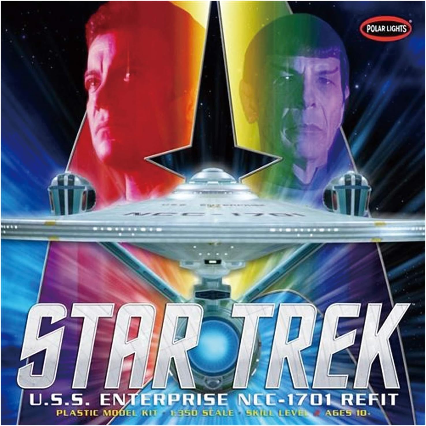 Polar Lights Star Trek USS Enterprise Refit, 1:350 Scale: Toys & Games