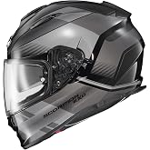 ScorpionEXO Ryzer Full Face Helmet Pinlock Ready Shield Drop Down Visor | Motorcycle Pinlock Ready Shield and Bluetooth Ready Speaker Pockets DOT ECE Approved