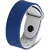 MagnetRX® Magnetic Sports Bracelet – Waterproof Silicone Bracelet with 32 Magnets – Ultra Strength Wide Magnetic Bracelets for Men & Women (Navy | X-Large Size)