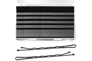 AITRAI 240PCS Large Bobby Pins Black Jumbo Bobby pins Black Long Hair Pins Clips for Women Girls with Box for Women Girls, 2.76 Inch/7cm