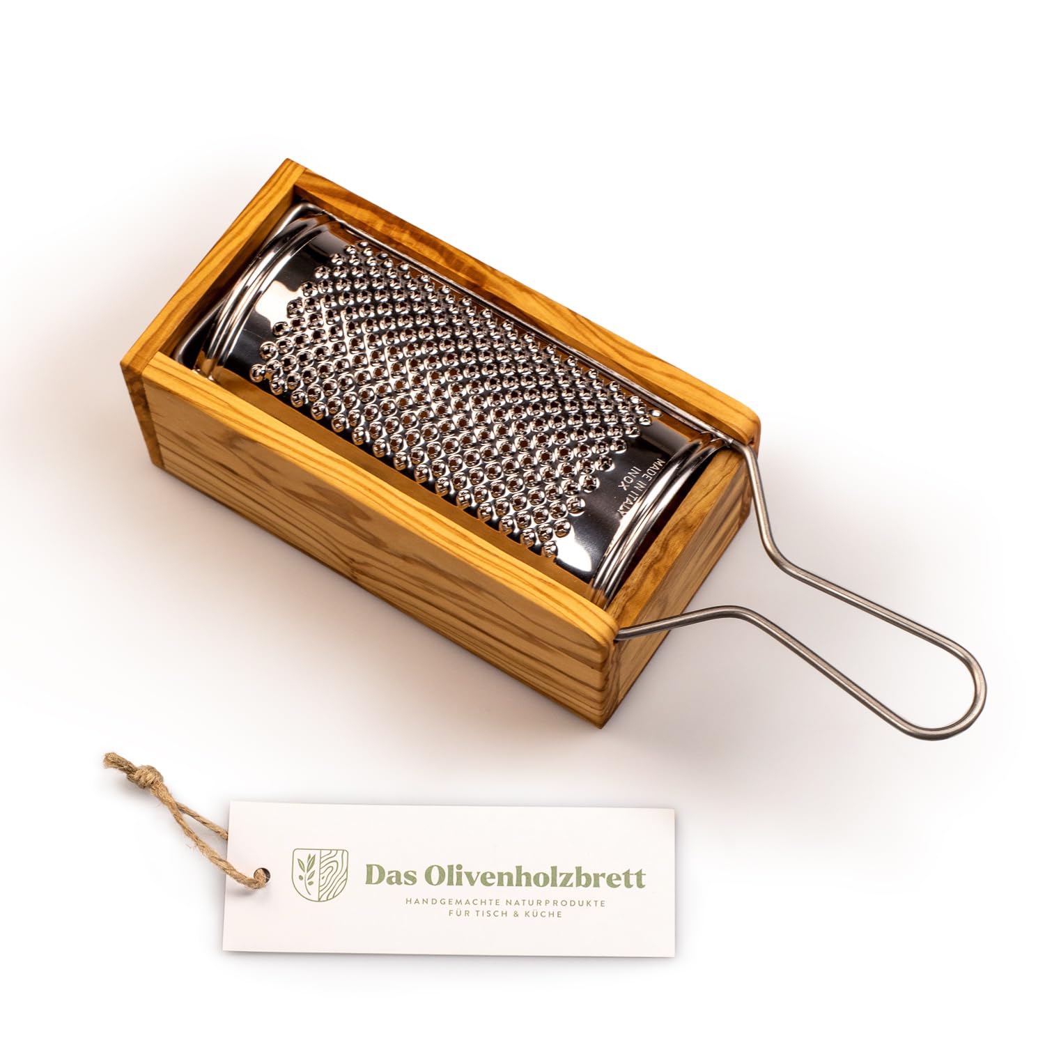 Parmesan Grater Grater Container Made from Wood - 28cm