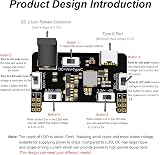 Treedix Breadboard Power Supply 3.3V/5V USB-C DC 2.1mm Module for Electronic view 3