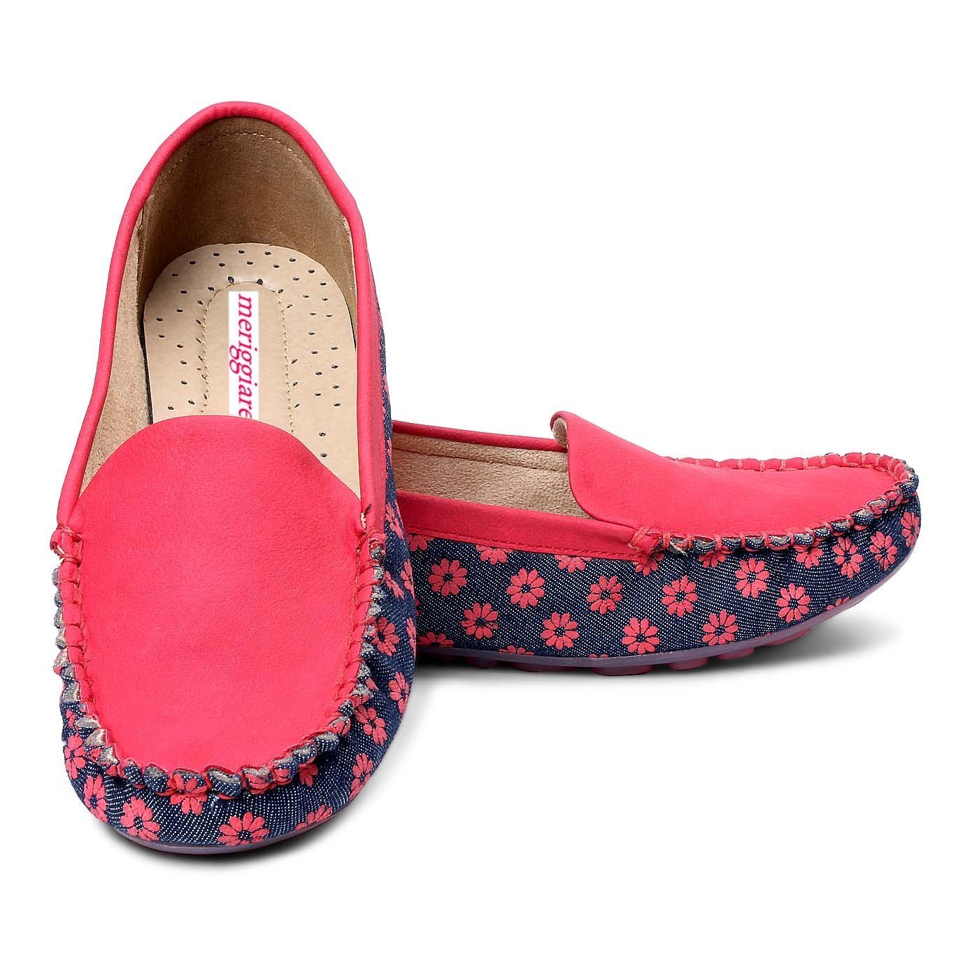 meriggiare women red synthetic loafers