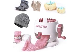 22 Needles Knitting Machine, Handmade Knitting Crochet Machine Kit Weaving Loom Machine Kit for Scarves Hats Gloves Socks (Se