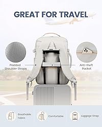 LOVEVOOK Carry on Backpack, 50L Travel Backpack
