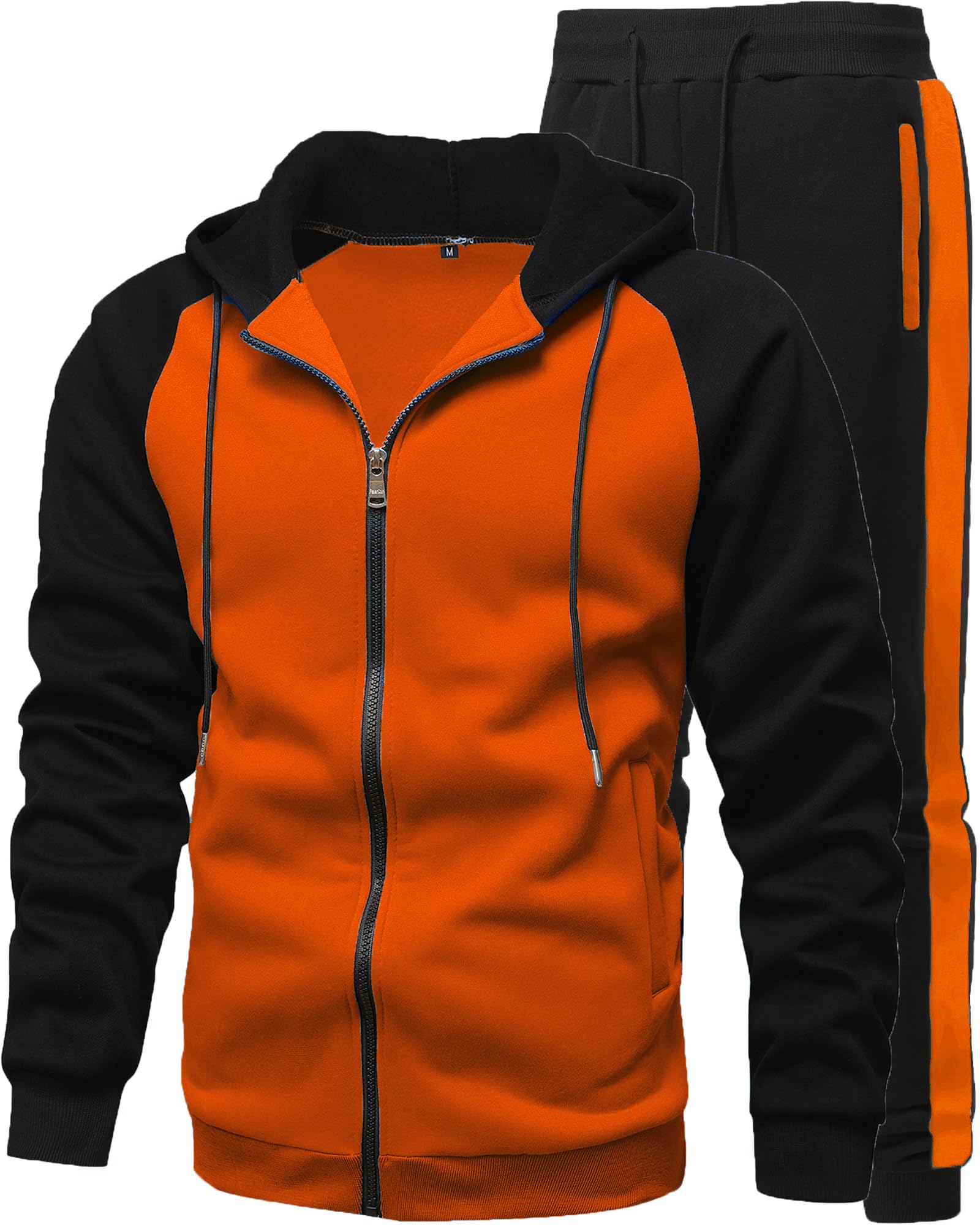 GXAMOY Men's 2 Pieces Tracksuits Running Sports