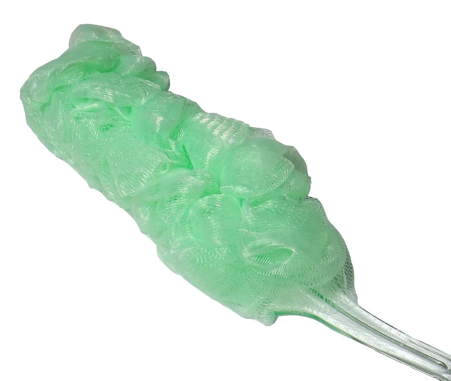 Body Puff Bath Sponge Soft Brush Green Crystal Handle for Seniors Elder Elderly Aged Disabled Patients Arthritis Sufferers Pregnant Maternity Ladies (GREEN) : Beauty