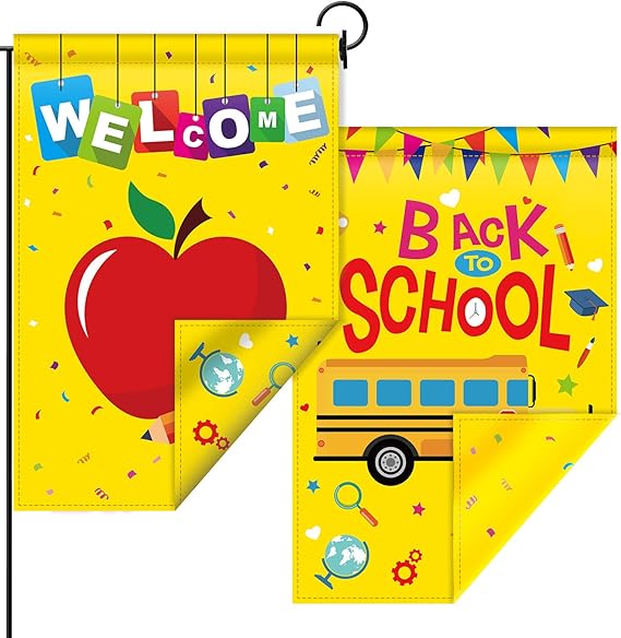 Back to School Garden Flag DoubleSided Prints
