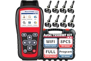 Autel MaxiTPMS TS508WF KIT 2025 TPMS Programming Tool with 8PCS Autel MX Sensor ($229), Tire Sensor Programmer, Relearn/Activate/Read/Copy TPMS Sensors, TPMS Reset, WiFi Ver. of TS601 TS508 TS501 ﻿