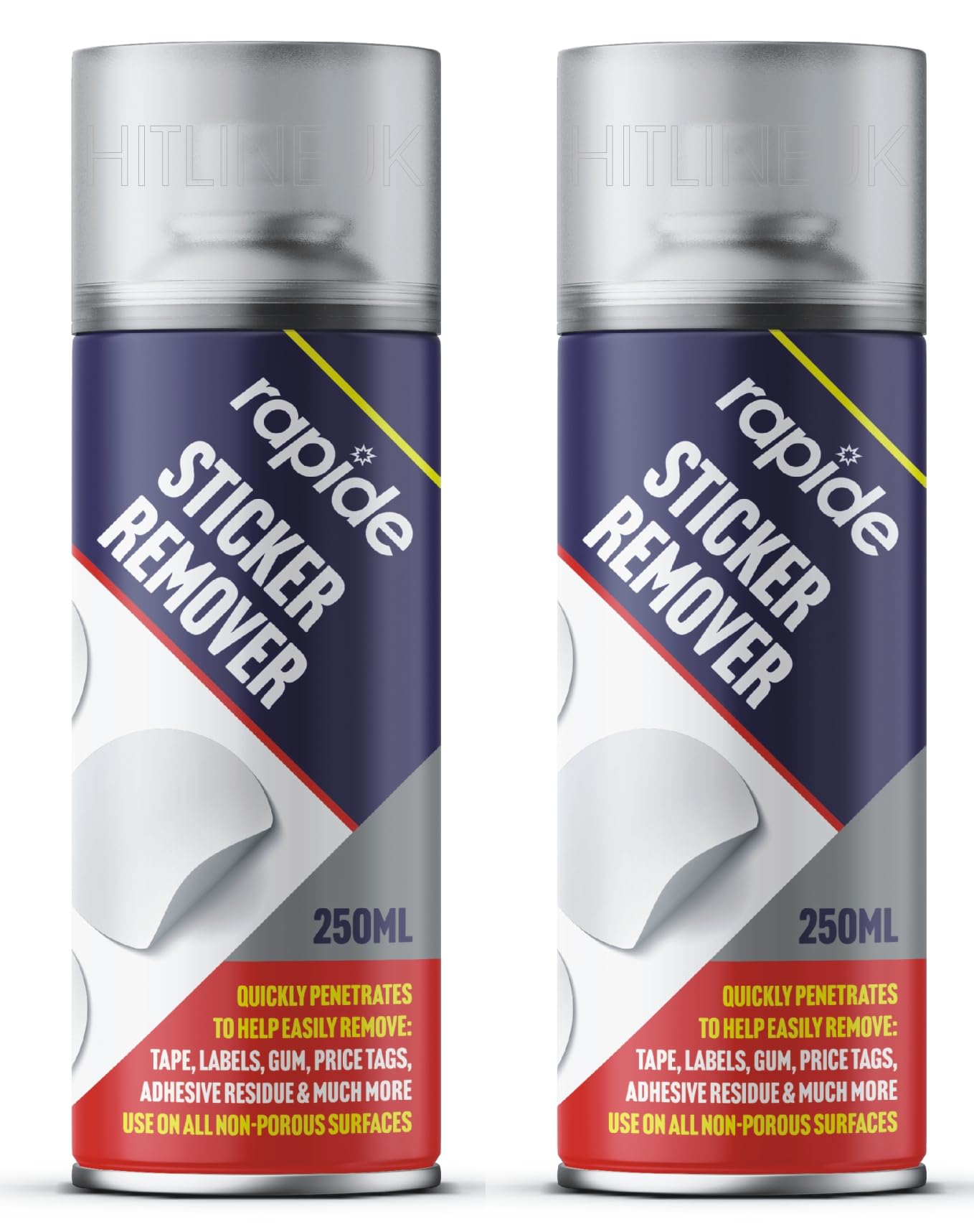 2 x Sticker Remover Sticky Stuff Remover UK Spray 250ml, Adhesive Remover Spray, Gum, Goo Gone, Tag, Tape