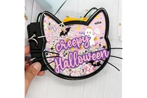KSCRAFT 2024 Halloween Release Metal Cutting Dies Stencils for DIY Scrapbooking Decorative Embossing DIY Paper Card (Cat Mini Album)