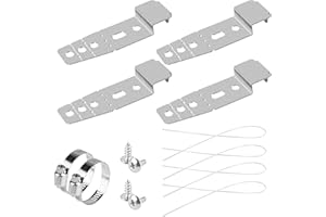 NQEUEPN 2pcs Dishwasher Mounting Bracket kit, 5001DD4001A Dishwasher Mounting Clips Under Counter Mounting Brackets Compatible with LG