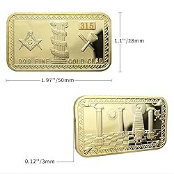 ASmileIndeep 9PCS Masonic Challenge Coin