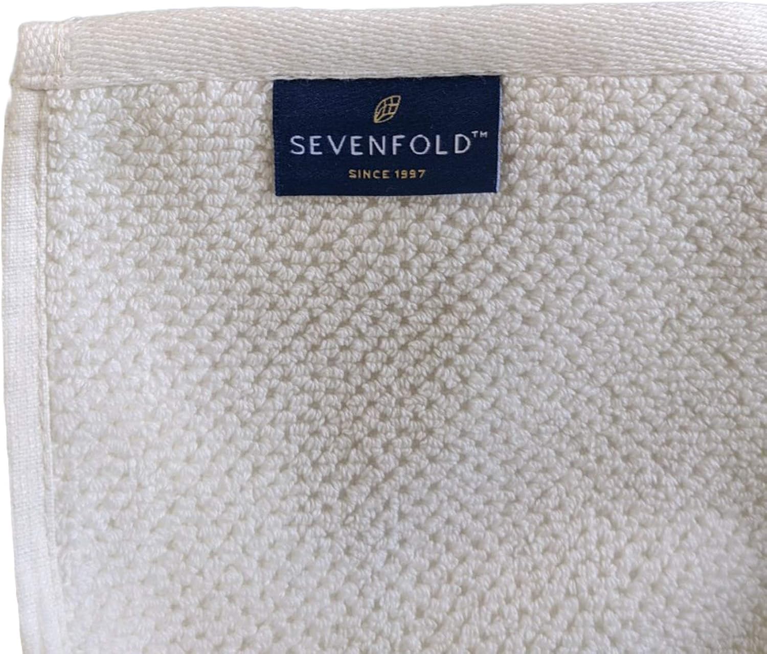 SEVENFOLD Luxury Bath Towel 6 Piece Set, 100% Cotton, 700 GSM Highly Absorbent, Ultra Soft, Quick-Dry (2 Bath Towels, 2 Hand Towels, 2 Wash Towels) Premium Spa & Hotel Quality (Ivory): Kitchen & Dining
