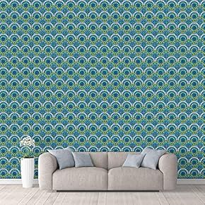 Wall Mural Beautiful Pattern Colorful Texture Removable Self-Adhesive Large Wallpaper - 66x96 inches