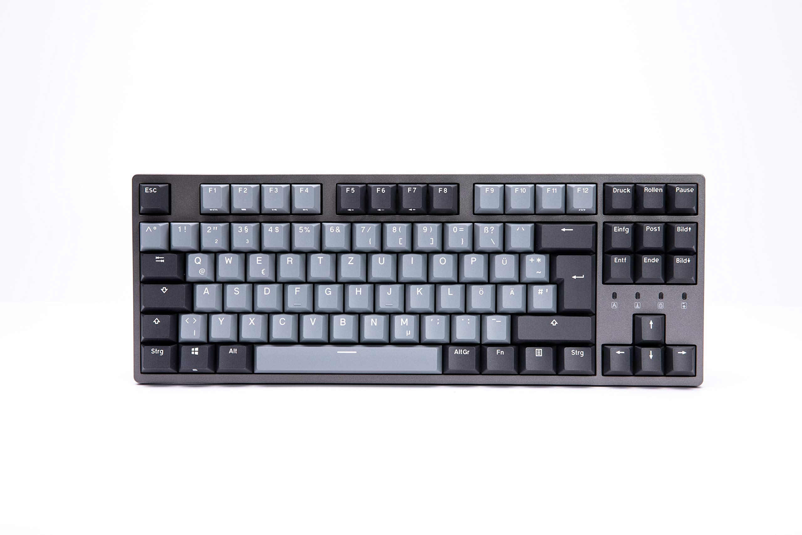 DURGOD Taurus K320 TKL Mechanical Gaming Keyboard - 88 Keys - Double Shot PBT - USB Type C - ISO UK (Space Grey, Cherry Mx Brown)