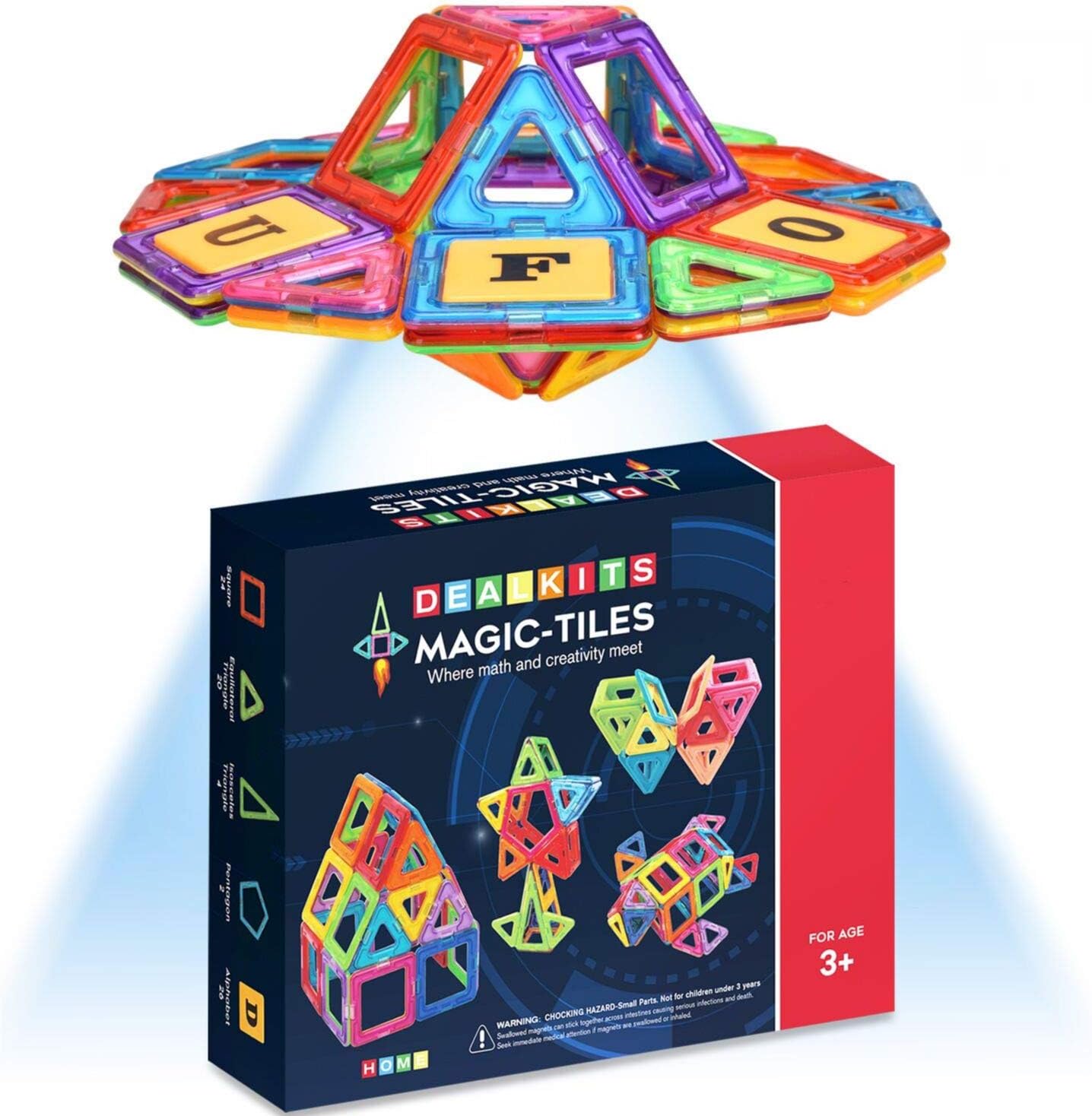 DealKits Magnetische Bausteine, Magnet Bausteine Konstruktion Blöcke