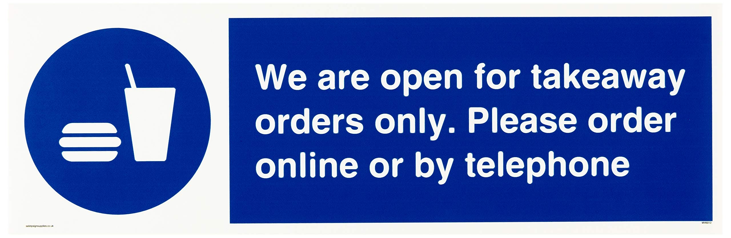 We are open for takeaway orders only. Please order online or by telephone
