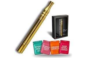 PURBEAUTIESS Quit Bad Habit Air Device - Upgraded Version Smokeless Inhaler for Habit Control | Refreshing Boost with Natural Plant Extract | 4 Flavors | Uplifts Mood | Copper Color