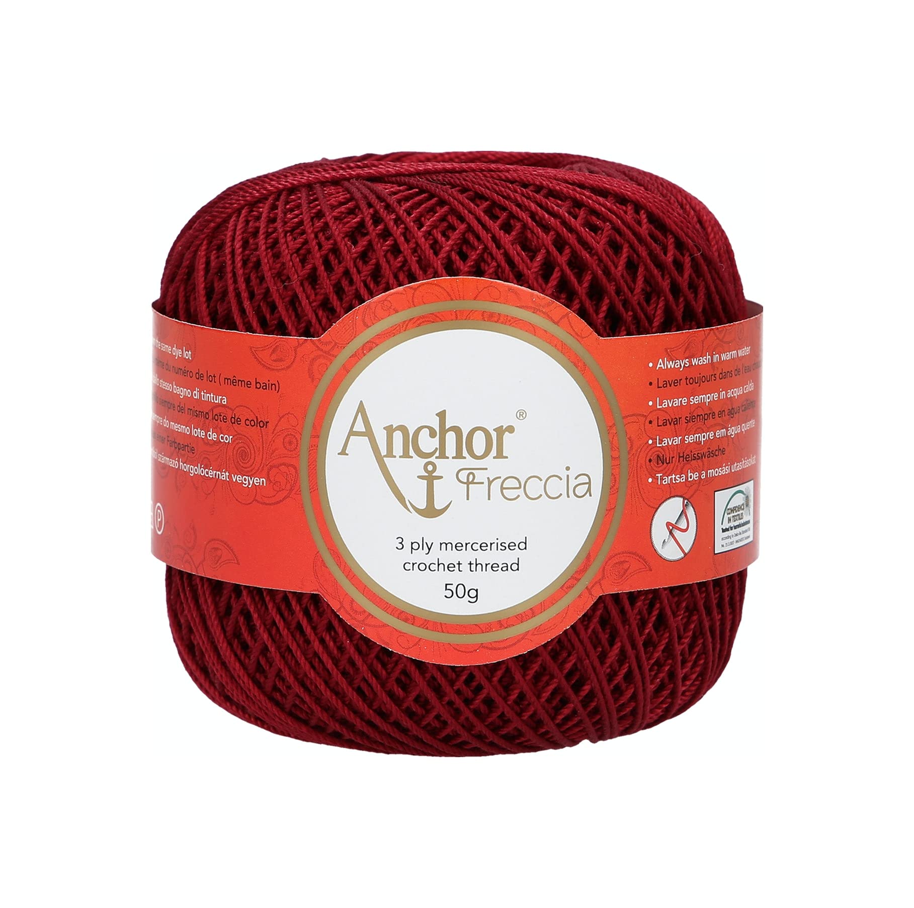 ANCHOR Freccia, Thickness: 6, Packaging: 50G, Running Length: 175M 44 Crochet Threads