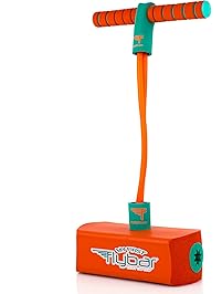 My First Flybar Foam Pogo Jumper For Kids Fun and Safe Pogo Stick For Toddlers, Durable Foam and Bungee Jumper For Ages 3 and up, Supports up To 250lbs (Orange)