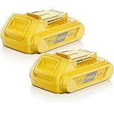 DCB201 3.5Ah 2Pack 20V Battery Replacement for Dewalt 20V MAX Battery for Dewalt 20Volt Lithium-ion Battery DCB200 DCB201 DCB203 DCB205 DCV580 DCB180 for Dewalt 20V Cordless Tools Battery Replacement