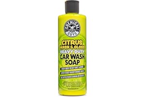 Chemical Guys Citrus Wash & Gloss Foaming Car Wash Soap - High Suds Formula Foam Cannon Soap for Foam Blasters, or Bucket Washes - Safe on Paint, Clear Coat, and Wax, Citrus Scent - 16 oz