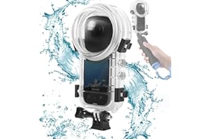 Honlyn Waterproof Case for Insta360 X4, Dive Case Invisible(New) Housing Case for Insta360 X4 - Waterproof Up to50m (164ft)