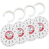 Arm &amp; Hammer OdorBusterz ClosetMATE&trade;, White Linen, 4 Count &ndash; Hanging Odor Absorber with Baking Soda, 360&deg; Rotating Hook for Closets, Lockers &amp; Storage Areas