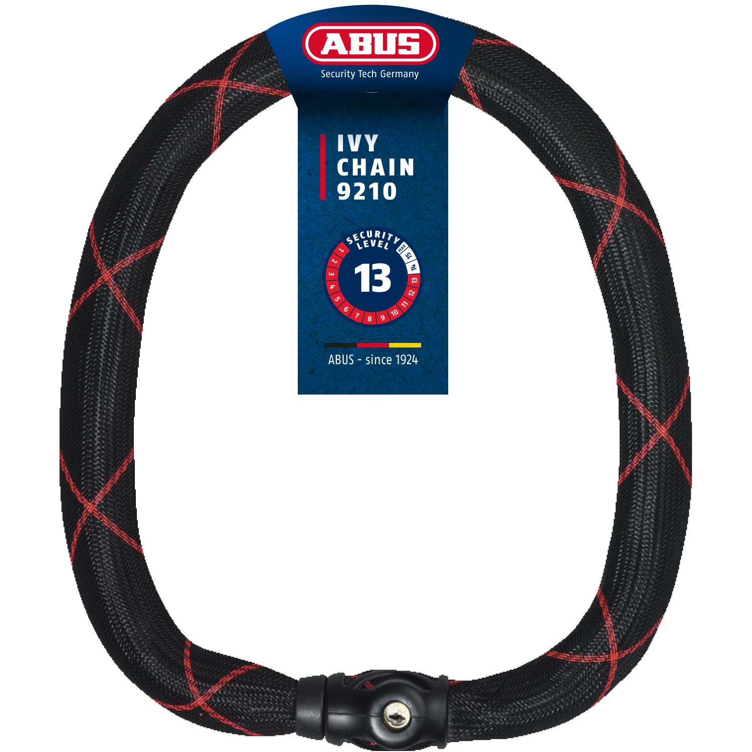 ABUS Ivy Chain 9210 chain lock - hardened steel bicycle lock - 10 mm thick chain - security level 13