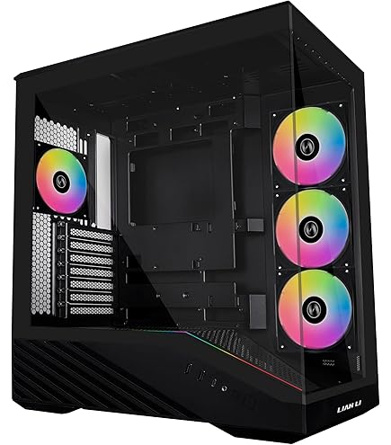 らん Amazon.com: Lian Li LANCOOL 215 Mesh Black Tempered Glass