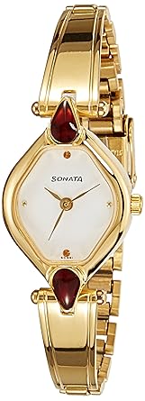 Analog White Dial Women's Watch -NK8063YM05