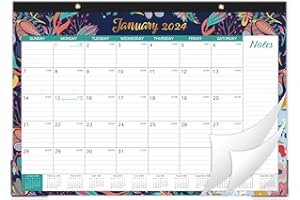CHOPET Desk Calendar 2024 - Desk Calendars 2024, 12" x 17", January 2024 - December 2024, 2024 Desk Calendar Planner with Large Ruled Blocks for Planning and Organizing for Home or Office