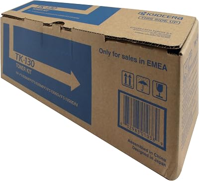 Kyocera TK-130K Black Toner Cartridge Original 7200 Pages for ECOSYS FS-1028MFP