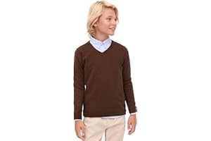 Lilax Toddler and Little Boys Sweater, V-Neck Knit Cardigan Sweater