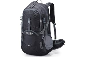 G4Free 45L Hiking Travel Backpack Waterproof with Rain Cover, Outdoor Camping Daypack for Men Women