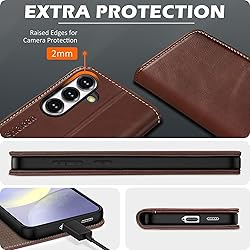 SHIELDON Case for Galaxy S25+ Plus 5G, Genuine