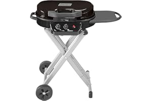 Coleman Roadtrip 225 Portable Tabletop Propane Grill, Gas Grill with 2 Adjustable Burners, Instastart Ignition, & 11,000 BTUs