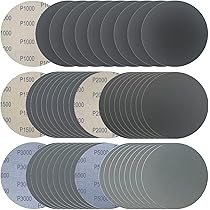 Sourcing Map 50 Pcs 150mm 6 Inch Sanding Disc 6 Hole 80/100/120/150/220 - View #12