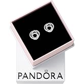 PANDORA Family Always Encircled Stud Earrings | Sterling Silver &amp; Cubic Zirconia, Jewelry for Women with Gift Box