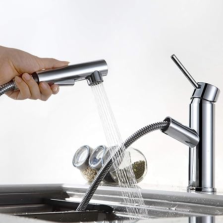 Homelody Schwenkbar Wasserhahn Küche Armatur ausziehbar Küchenarmatur Einhebelmischer Küchenhahn Spüle Mischbatterie Spültischarmatur Spülbecken