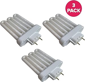 Think Crucial Fluorescent Light Replacements - Compatible with AeroGarden Part # 100633 - Extra Elite, PRO200, 6 Elite+, Deluxe Upgrade Kit & Veggie Pro A Bulb - 6.9" X 4.6" X 2.6" in. (3 Pack)